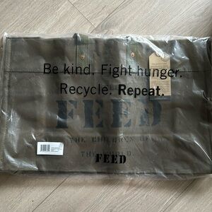 FEED - Market XL Tote - Army ***NWT***
